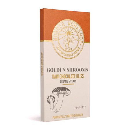 Golden Shrooms Chocolate Edible - Image 2